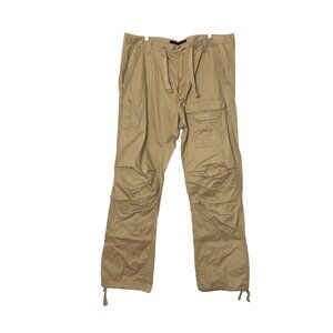 Vintage Y2K Sean John Men's Beige Cargo Pants Size 40x33 Military Fatigue Flight